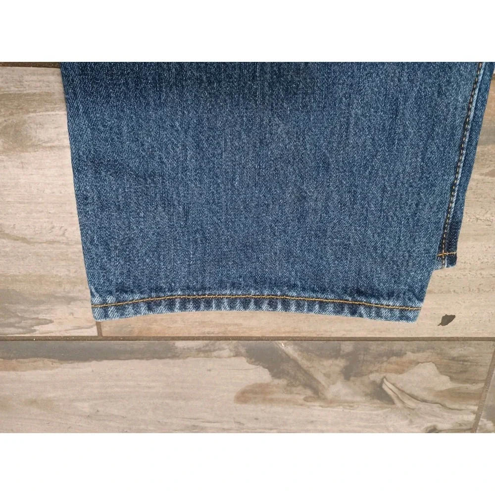 Levis 501 Original Cotton Mens Jeans 36x30 Dark Blue